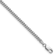 Franco with Lobster Clasp Chain (14k wg, 18”)