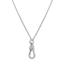 Load image into Gallery viewer, Diamond Push Lobster Charmholder Necklace