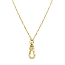 Load image into Gallery viewer, Diamond Push Lobster Charmholder Necklace