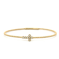 diamond cross bangle