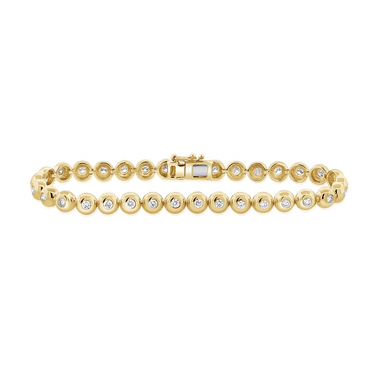 Diamond Bezel Ball Bracelet