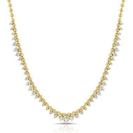 Diamond Graduated Ball Necklace