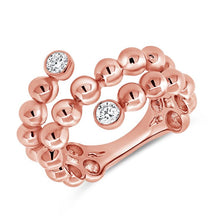 Load image into Gallery viewer, Diamond Wrap Ball Ring