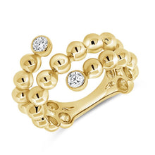 Load image into Gallery viewer, Diamond Wrap Ball Ring