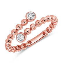 Load image into Gallery viewer, Diamond Bezel Wrap Ball Ring