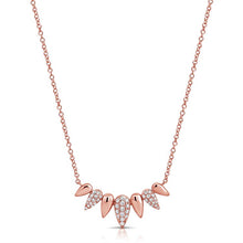 Load image into Gallery viewer, Diamond Spike Pave Pendant Necklace