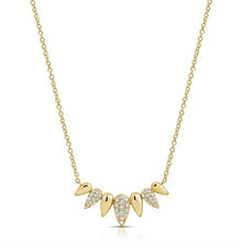 Load image into Gallery viewer, Diamond Spike Pave Pendant Necklace