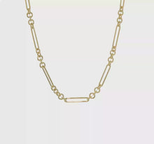 Load image into Gallery viewer, Polished Fancy Link Necklace - 16"