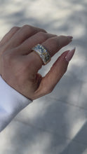 Load image into Gallery viewer, Gold Oura Ring Cover with Diamonds