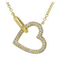 Load image into Gallery viewer, Open Heart Drop Necklace