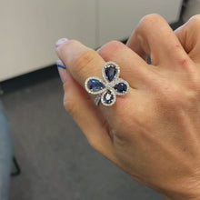 Load image into Gallery viewer, Butterfly Sapphire Ring