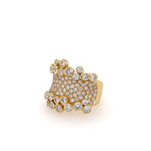 Load image into Gallery viewer, Bubbly Diamond Gold Ring