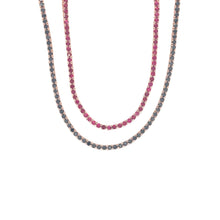 Load image into Gallery viewer, Black Diamond Tennis Necklace