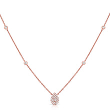 Load image into Gallery viewer, Dainty Pave Pear Shape Necklace