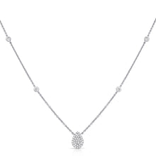 Load image into Gallery viewer, Dainty Pave Pear Shape Necklace