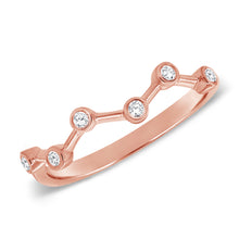 Load image into Gallery viewer, Zig Zag Bezel Diamond Ring