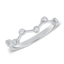 Load image into Gallery viewer, Zig Zag Bezel Diamond Ring