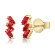 Ruby Stud Earrings