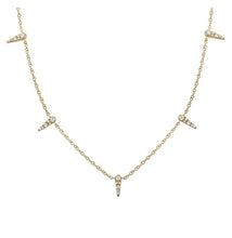 Load image into Gallery viewer, Fringe Dagger Necklace