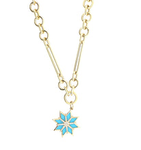 Load image into Gallery viewer, Turquoise Sunburst Charm