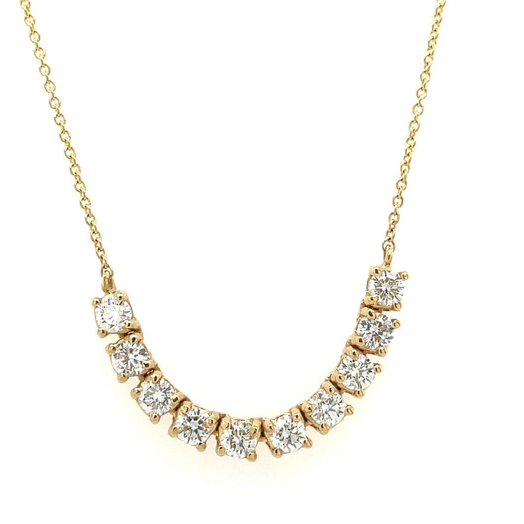 Mini Tennis Section Necklace