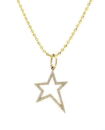 Gold Diamond Star Charm