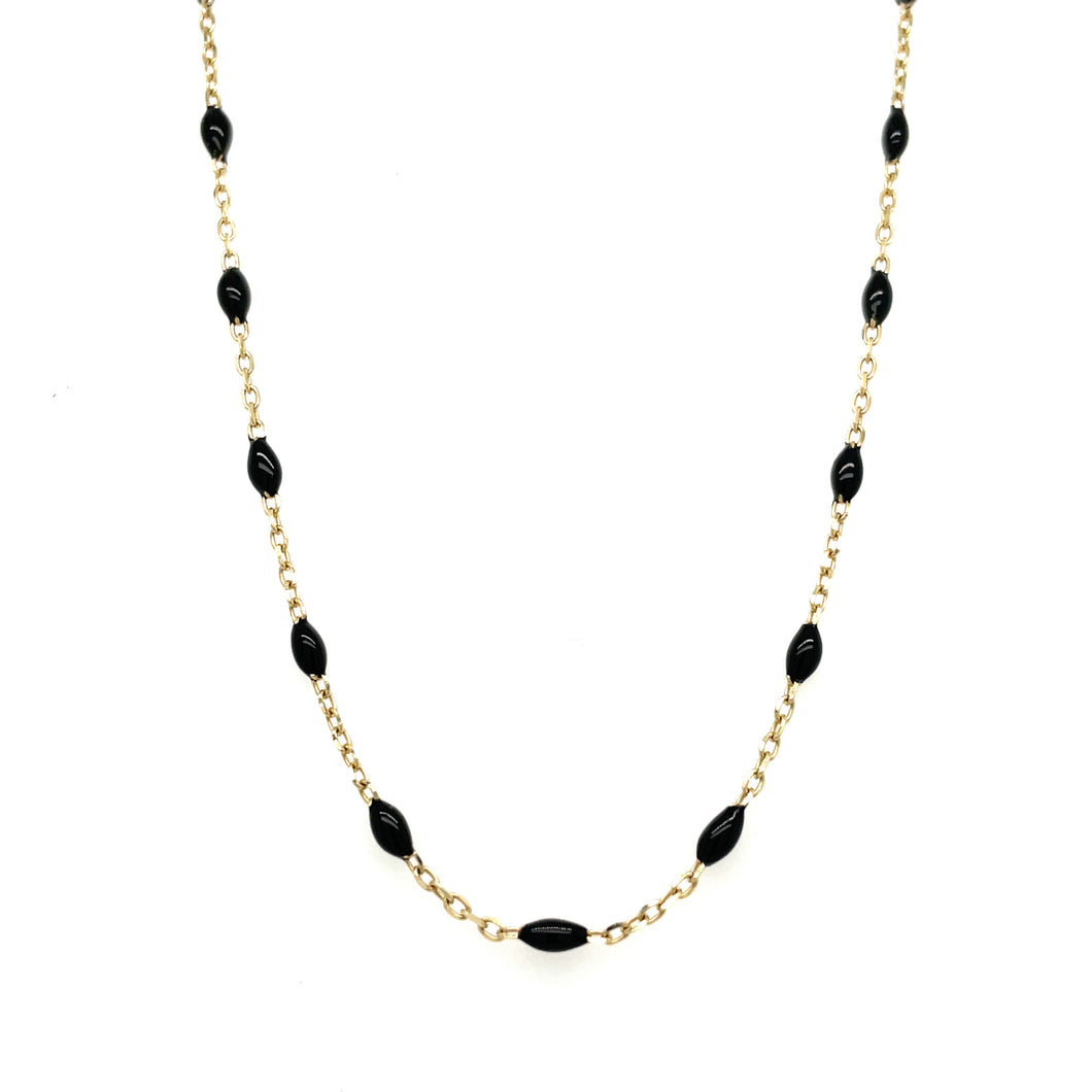 Spotted Enamel Necklace