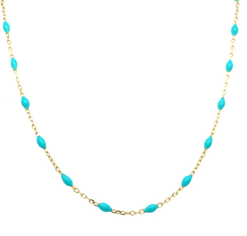 Spotted Enamel Necklace