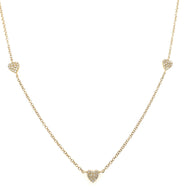 Pave Heart Necklace