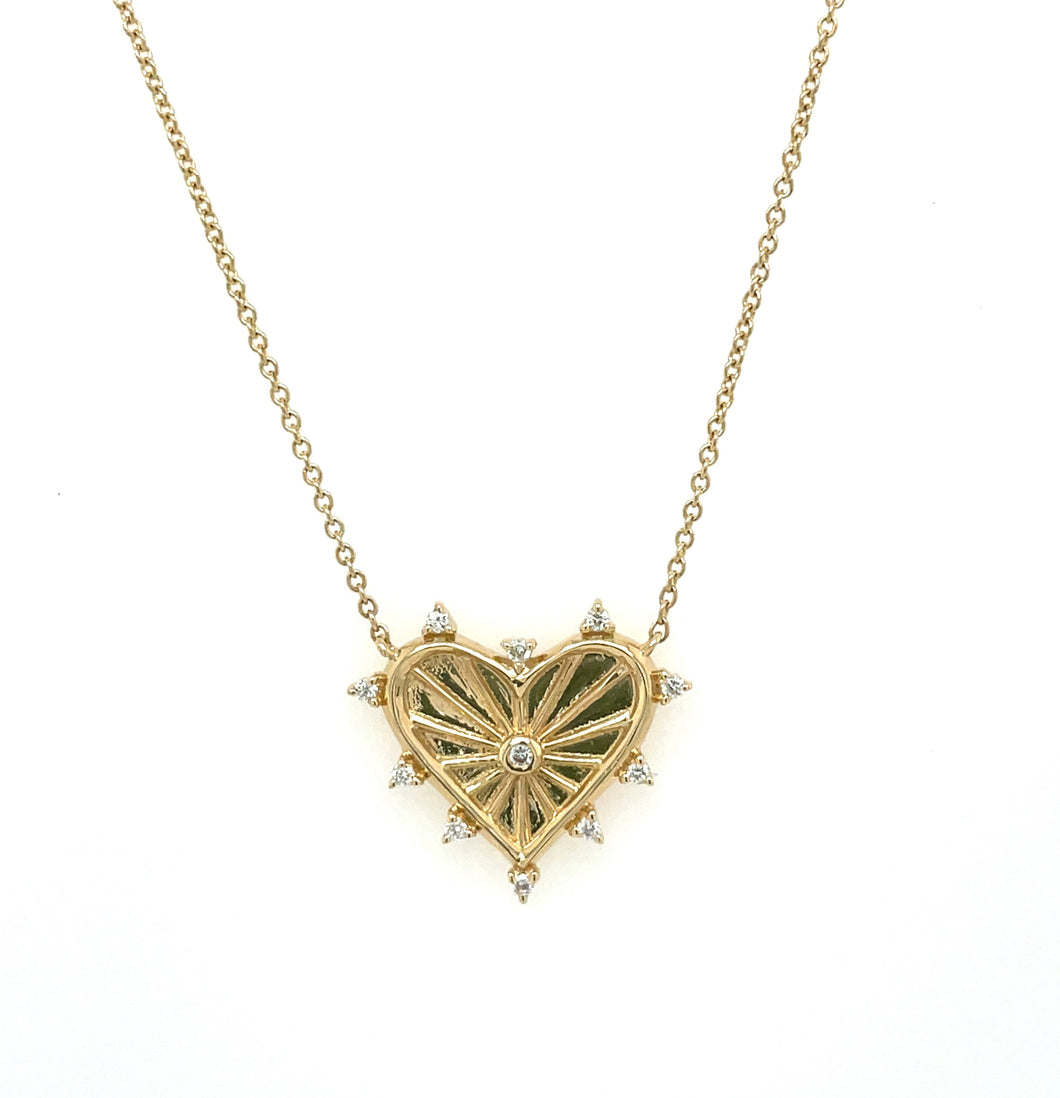 Spiked Heart Necklace