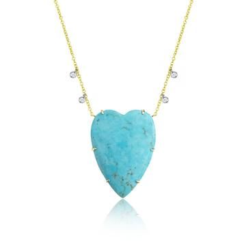 Jumbo Turquoise Heart Necklace