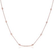 Bezel Diamond Necklace