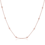 Bezel Diamond Necklace
