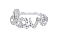 Love Ring with Diamonds