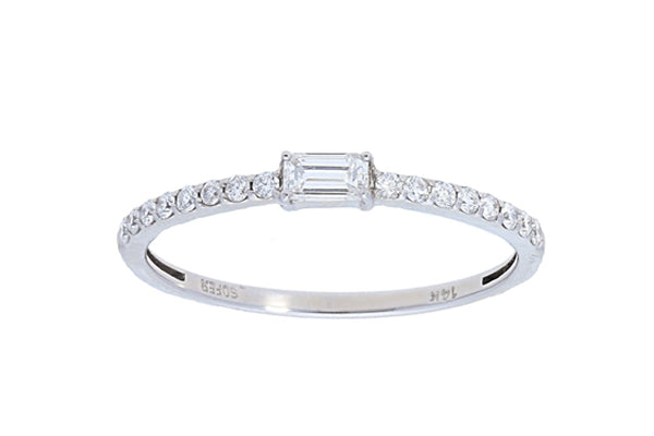 Emerald Cut Thin Band