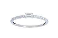Emerald Cut Thin Band