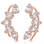 Load image into Gallery viewer, Sun Ray Diamond Ear Climber