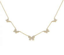 Load image into Gallery viewer, Butterfly Five Station Necklace