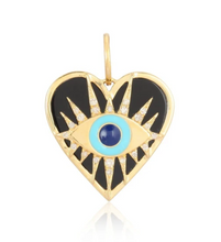 Load image into Gallery viewer, Heart Eye Charm