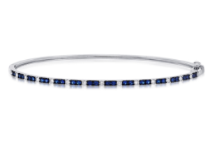Sapphire and Diamond Bangle