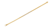 Load image into Gallery viewer, Diamond Mini Curb Chain Bracelet