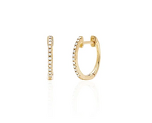 Load image into Gallery viewer, Diamond Mini Huggie Earring