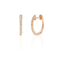 Load image into Gallery viewer, Diamond Mini Huggie Earring