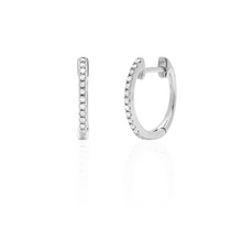 Load image into Gallery viewer, Diamond Mini Huggie Earring