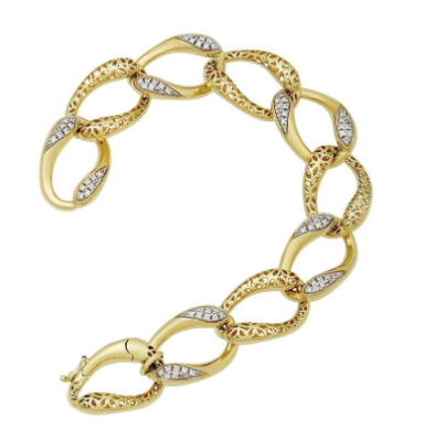 Lace Detailed Chain Link Bracelet