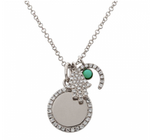 Load image into Gallery viewer, Engravable Three Charm Necklace