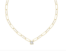 Load image into Gallery viewer, Paper clip with .50cts diamond