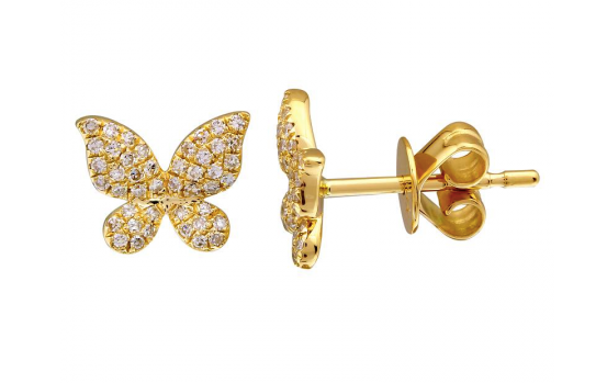 Medium Butterfly Stud