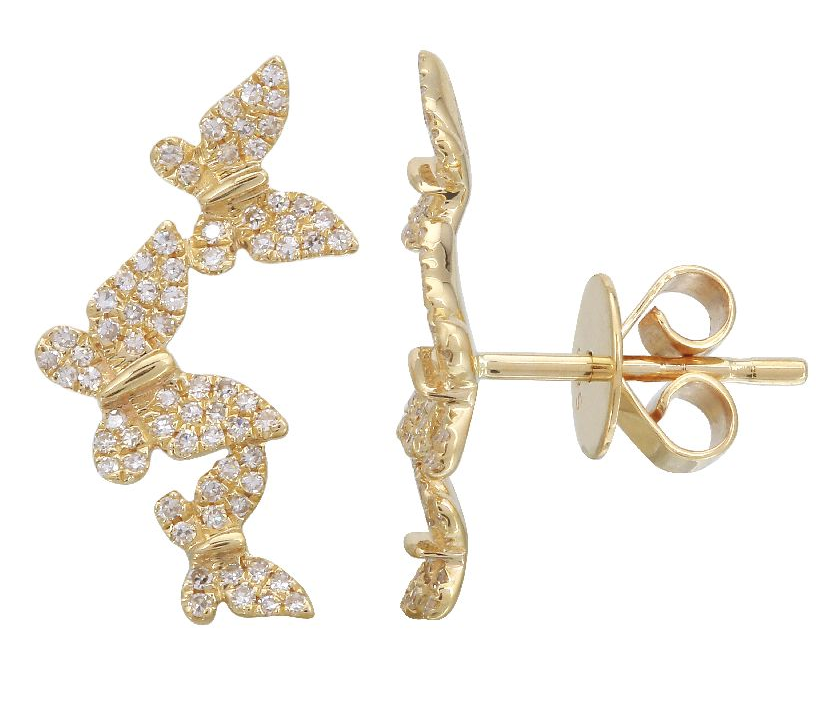 Butterly Cluster Studs