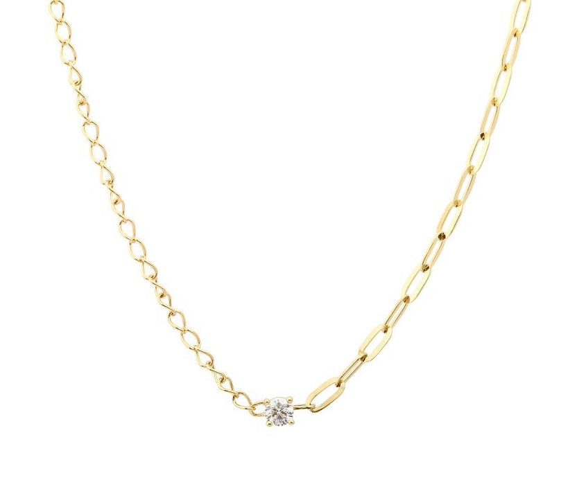 Mixed Chain Diamond Necklace